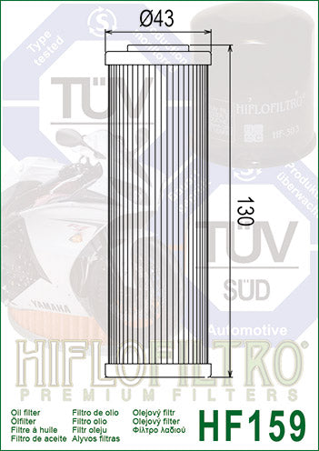 HiFlo Oil Filter 159 Premium (HF159)