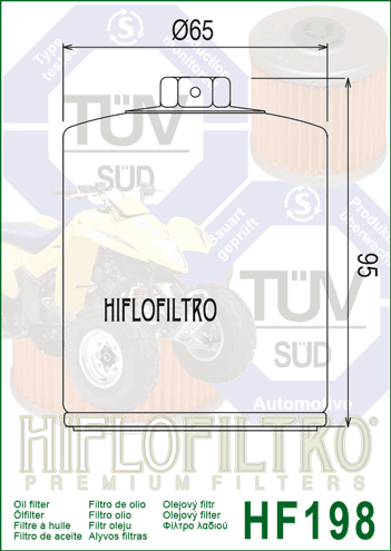 HiFlo Oil Filter 198 (HF198)