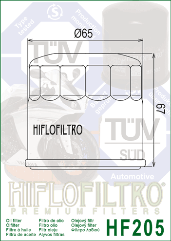HiFlo Oil Filter 205 (HF205)