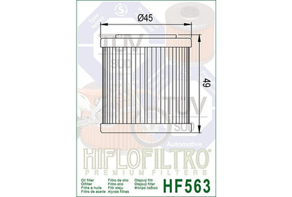 HiFlo Oil Filter 563 (HF563)
