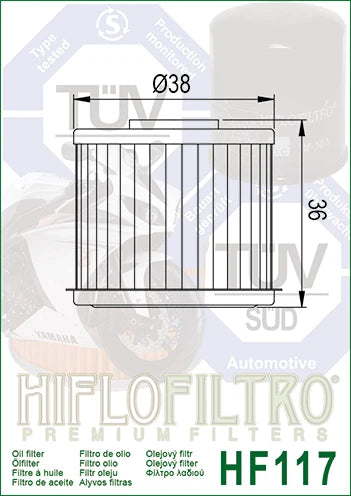 HiFlo Transmission Filter 117 Standard (HF117)