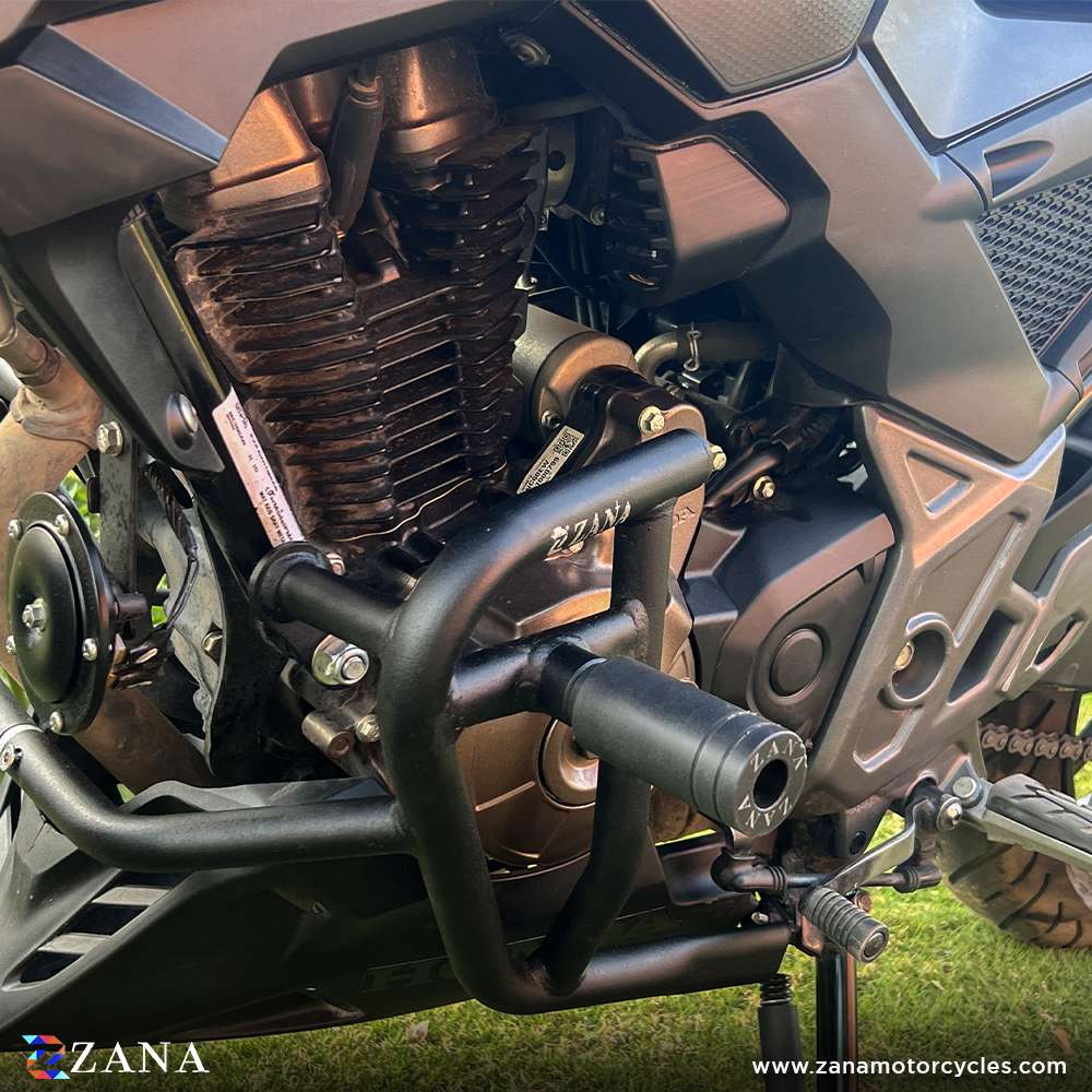 Crash Guard with Slider - Texture Matt Black - HONDA CB300F - ZI-8273 - Riders Junction