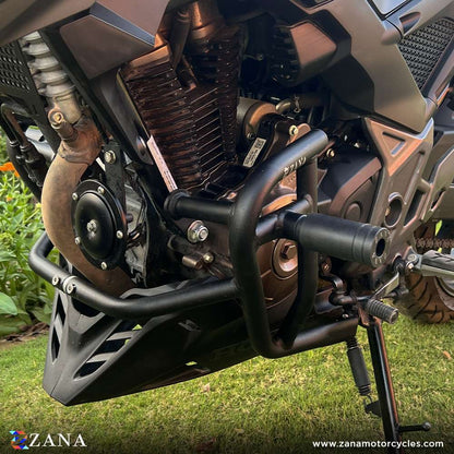 Crash Guard with Slider - Texture Matt Black - HONDA CB300F - ZI-8273 - Riders Junction