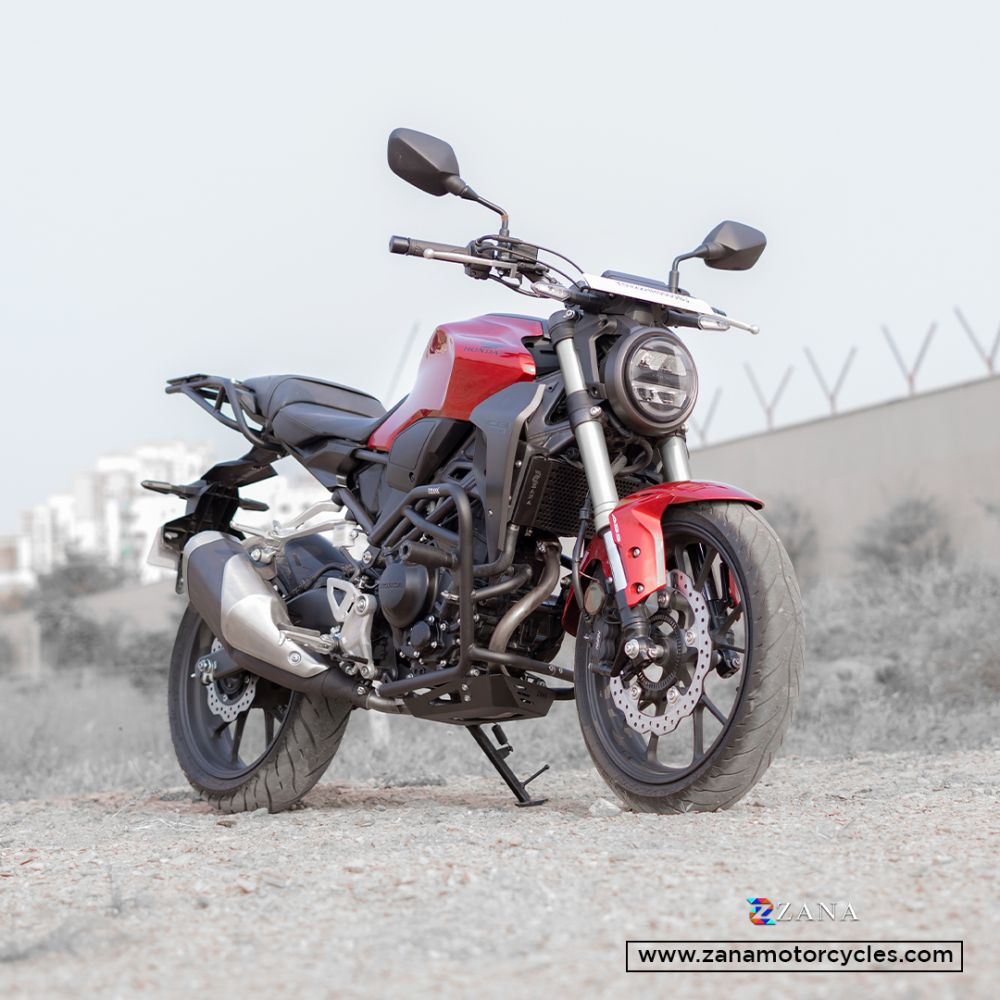 Honda CB 300R Black Honeycomb Radiator Guard by ZANA-ZI-8246