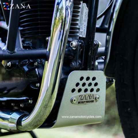 Zana Sump Guard / Bash Plate Silver for Honda CB350 - ZI-8050