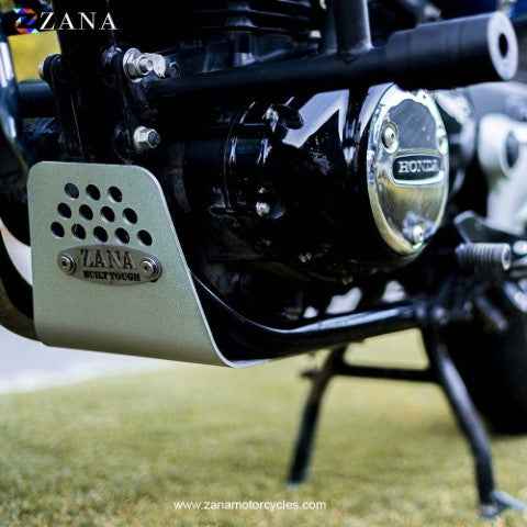 Zana Sump Guard / Bash Plate Silver for Honda CB350 - ZI-8050