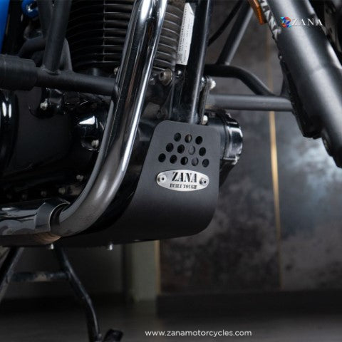 Zana Bash Plate Black for CB350 H'Ness - ZI-8065 - Riders Junction