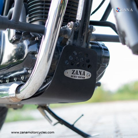Zana Bash Plate Black for CB350 H'Ness - ZI-8065 - Riders Junction