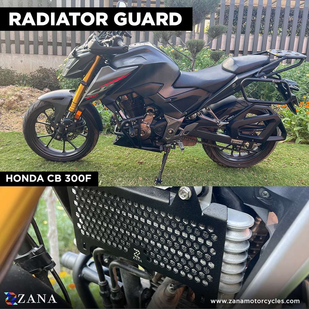 HONDA CB300F RADIATOR GUARD HONEYCOMB BLACK - ZI-8279 - Riders Junction