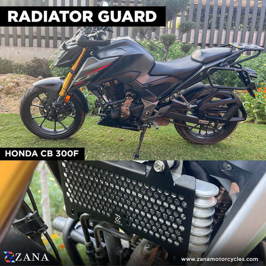 HONDA CB300F RADIATOR GUARD HONEYCOMB BLACK - ZI-8279 - Riders Junction