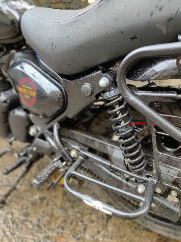 Hunter Footrest in Stainless Steel Black Powder Coated