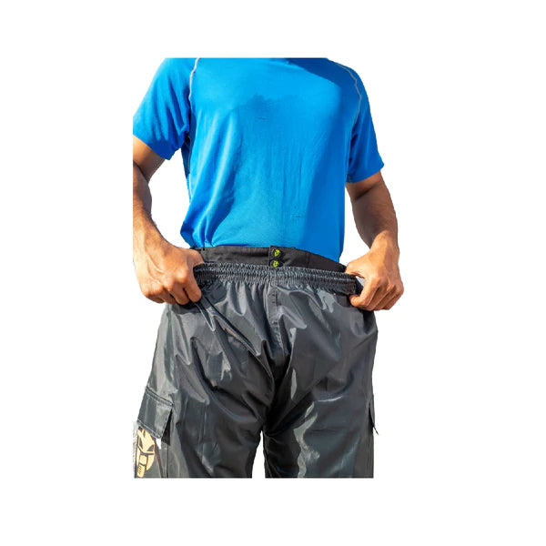Mototech Hurricane Rain Overtrousers - Waterproof Pant - Dark Grey - Riders Junction