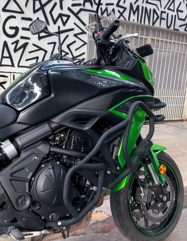 Hyperrider-Kawasaki Versys 650 Crash Guard (Black)-HRV65006S