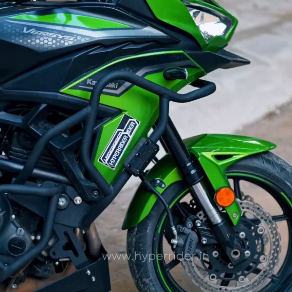 Hyperrider-Kawasaki Versys 650 Crash Guard (Black)-HRV65006S