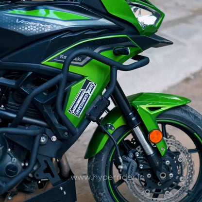 Hyperrider-Kawasaki Versys 650 Crash Guard (Black)-HRV65006S