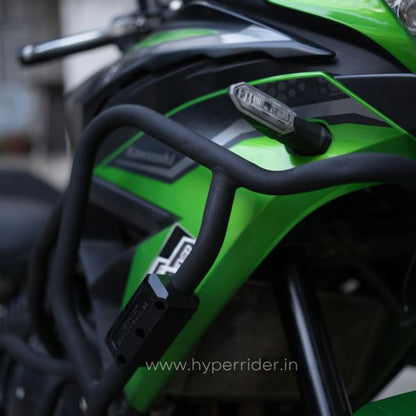 Hyperrider-Kawasaki Versys 650 Crash Guard (Black)-HRV65006S