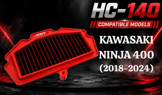 IGNYX Air Filter For Kawasaki Ninja 400 2018-2024 (HC 140)