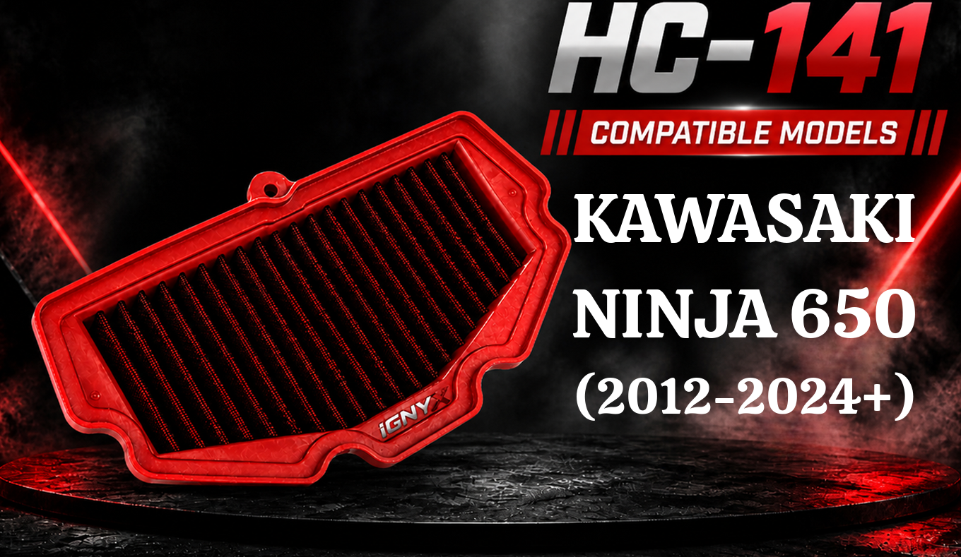 IGNYX Air Filter For Kawasaki Ninja 650 2012-2024+ (HC 141)