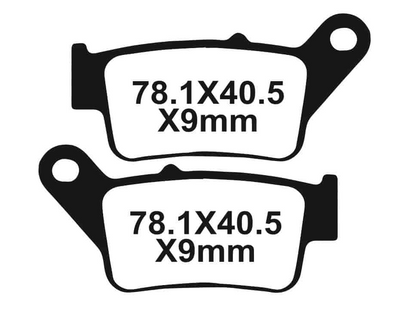 IGNYX Copper Sintered Rear Brake Pads For Bajaj Pulsar NS400Z (SNT-F327)