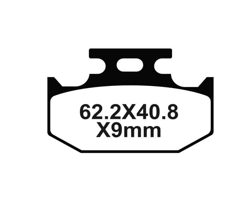 IGNYX Copper Sintered Rear Brake Pads for Yamaha Fazer 25 (SNT-F060)