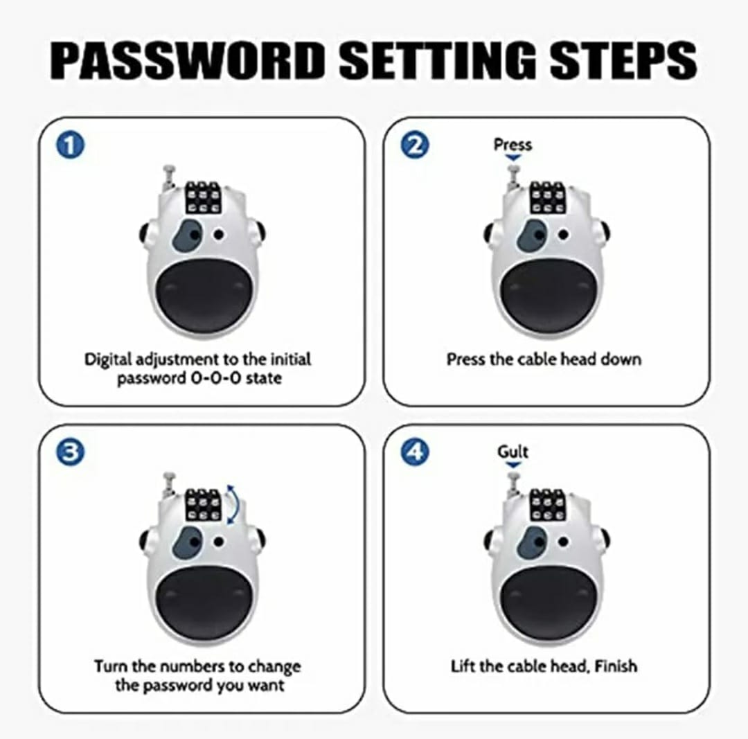 Motorcycle Helmet Lock with number lock - Riders Junction