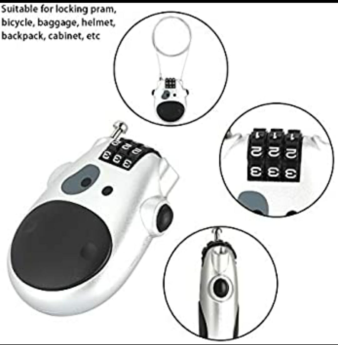 Motorcycle Helmet Lock with number lock - Riders Junction