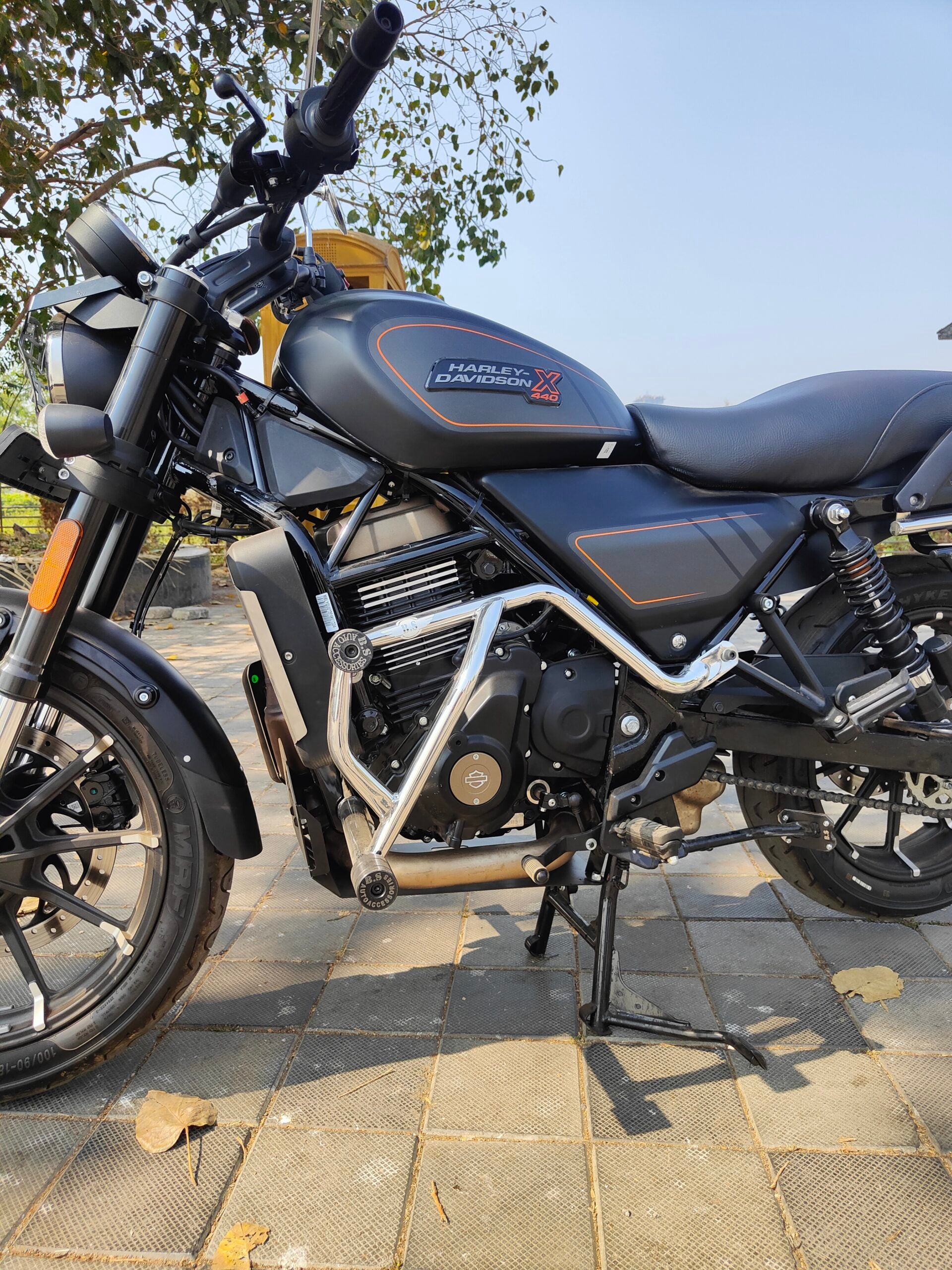 Crash Guard for Harley Davidson X 440 - Chrome Finish - Riders Junction