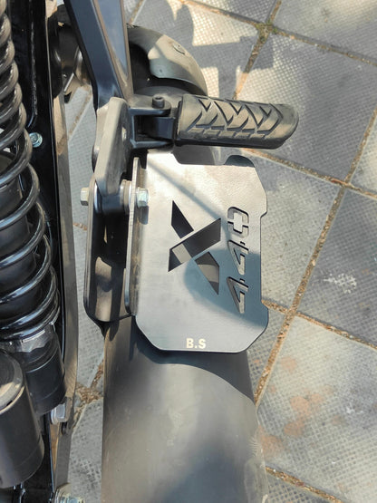 Rear Footrest extender for Harley X 440 BS AUTO - Black - Riders Junction