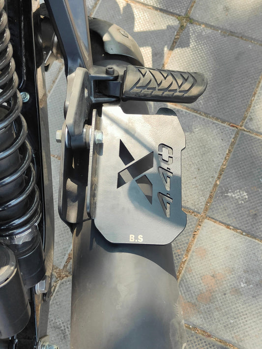 Rear Footrest extender for Harley X 440 BS AUTO - Black - Riders Junction