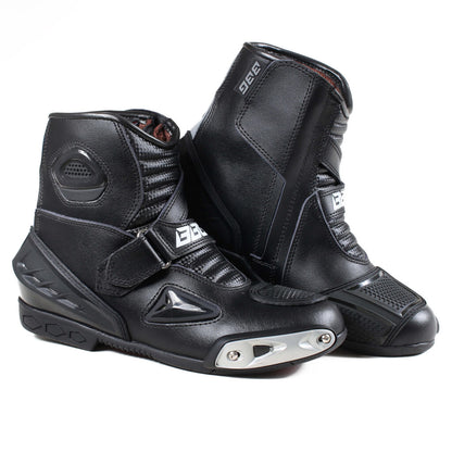 Black Riding Ankle Boots - Biking Brotherhood - Riders Junction