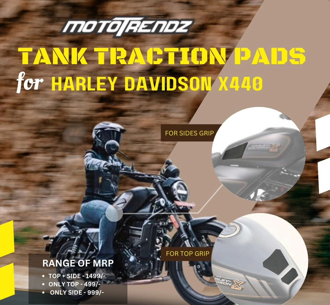 Tank traction pads for Harley Davidson x440 - Mototrendz - Riders Junction