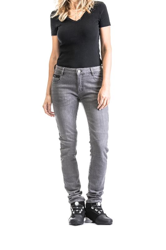IXON Cathelyn Ladies Motorcycle Jeans Pants - Light Grey
