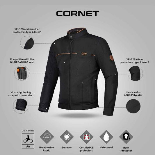 IXON Cornet Jacket - Black/Brown