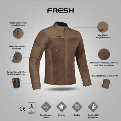 IXON Fresh Slim Jacket - Brown