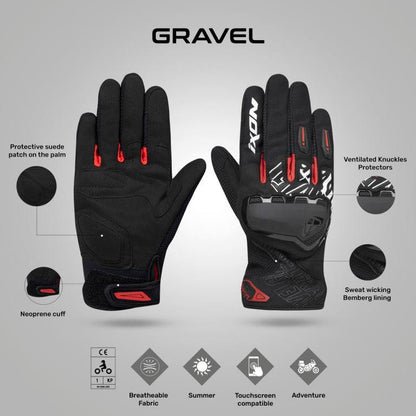 IXON Gravel Gloves - Black/Sand