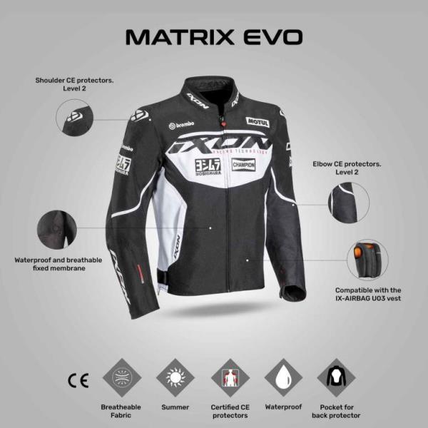 IXON Matrix EVO Jacket - Grey
