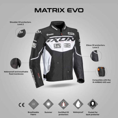 IXON Matrix EVO Jacket - Grey