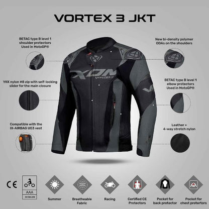 IXON Vortex 3 Jacket - Black
