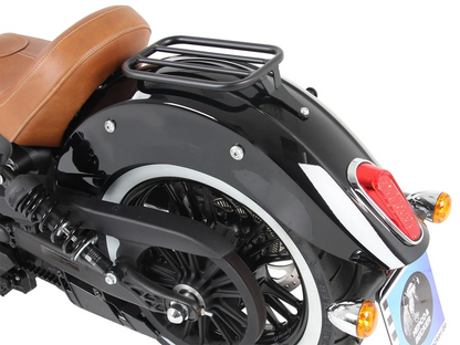 Indian Scout Rear Rack - Solo Rack without Backrest Black - Hepco Becker - 6137561 00 01