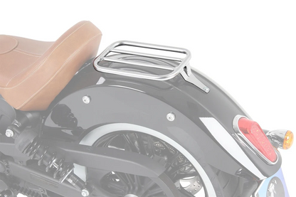 Indian Scout Rear Rack - Solo Rack without Backrest Chrome - Hepco Becker - 6137561 00 02