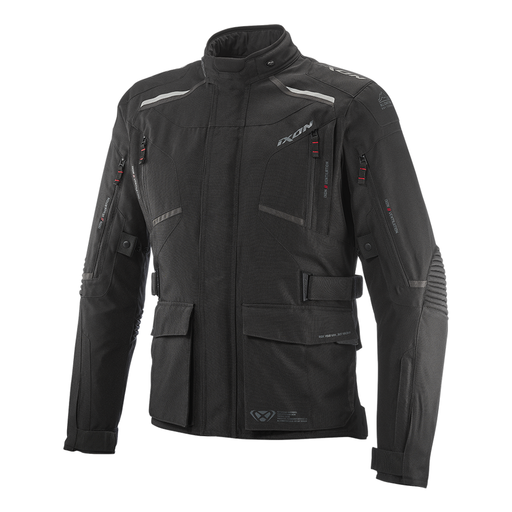 Ixon Midgard All Season Motorcycle Touring Jacket (Black)