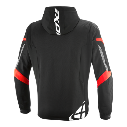 Ixon Pulsion Air Hard Mesh Motorcycle Riding Jacket (Black/White/Bright Red)