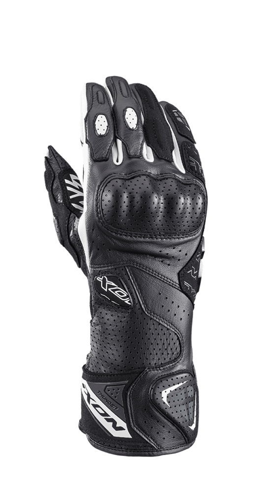 Ixon Thunder Air Riding Gloves - Black White