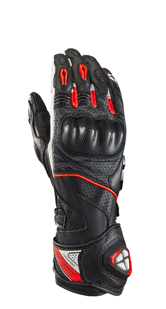 Ixon Tornado Air MS Leath/Text Sum - Black/White/Red