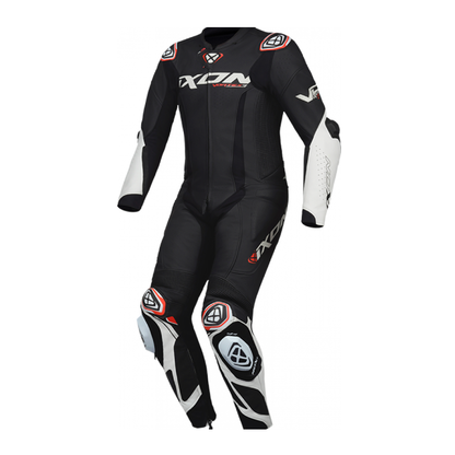 Ixon Vortex 3 CE Certified Class AAA Leather Racing Suit - Black-White