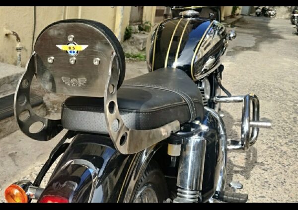 JAWA Maharaja Backrest in Stainless Steel - BS Auto Accessories