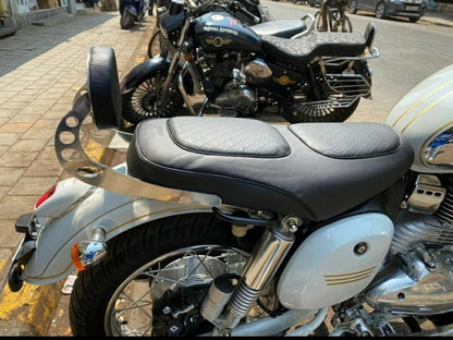 JAWA Maharaja Backrest in Stainless Steel - BS Auto Accessories