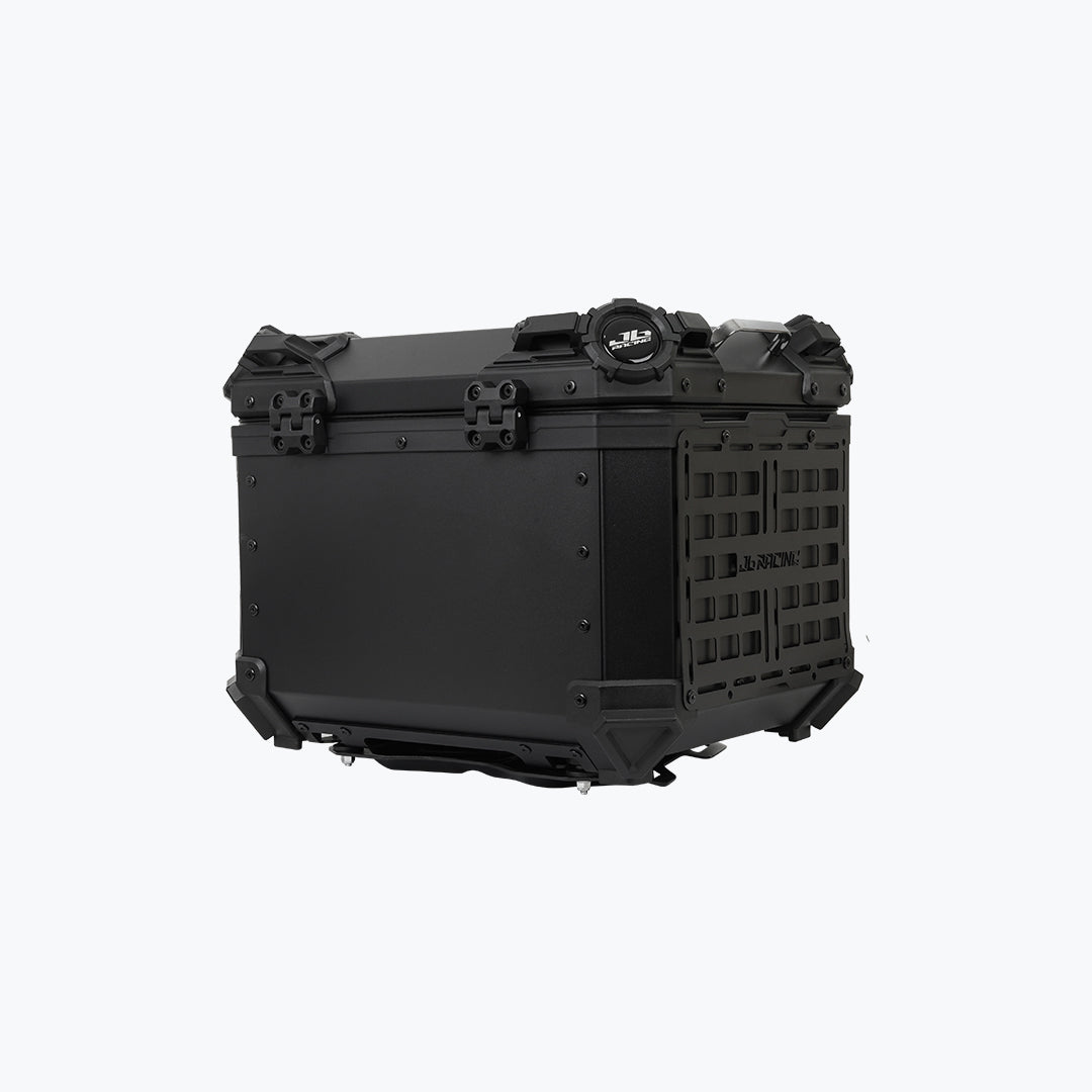 JB Racing Top Box 45L Black Fence V1.0 Premium Black With Backrest Pad (TOP25301)