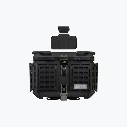 JB Racing Top Box 45L Black Fence V2.0 Premium Black Top Case With Backrest Pad (TOP25304)
