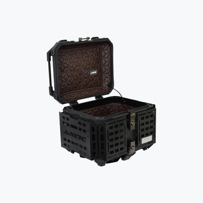 JB Racing Top Box 45L Black Fence V2.0 Premium Black Top Case With Backrest Pad (TOP25304)